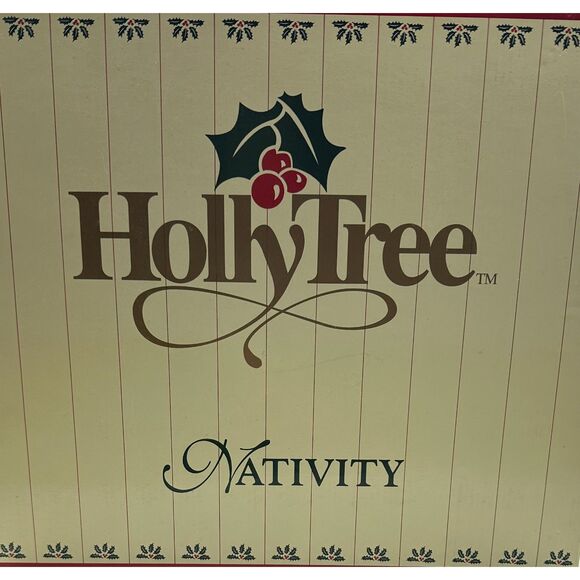 5 piece porcelain nativity scene by Holly Tree - Picture 1 of 9